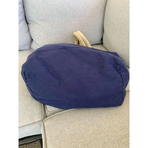 Sunn'N'Sand Starfish Tote Bag Blue & White Beaded Beach Handbag - Picture 3 of 6